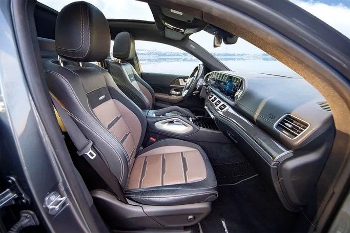 Used Mercedes-Benz GLE Coupe AMG 53 AMG II (C167), 3.0 l, 2020 in Dubai by Royal Diamond Motors, Silver color. GCC Specs | AUTO.AE