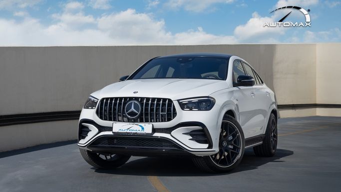 Новый Mercedes-Benz GLE Coupe AMG 53 AMG II (C167) Рестайлинг, 3.0 л, 2026 в Дубае от Automax® Белый цвет. GCC | AUTO.AE