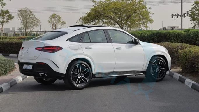 New Mercedes-Benz GLE Coupe 450 II (C167) Facelift, 3.0 l, 2025 in Dubai by Auto Max Group, White color. GCC Specs | AUTO.AE