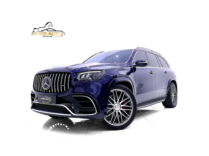 Подержанный Mercedes-Benz GLS AMG 63 AMG II (X167), 4.0 л, 2021 в Дубае от Al Faris Motors Синий цвет. Other | AUTO.AE