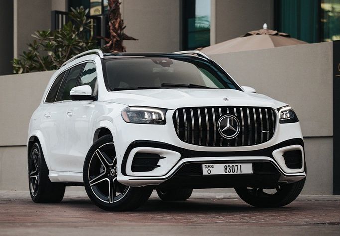 Mercedes-Benz GLS 450 II (X167) Рестайлинг, 2023 внедорожник 5 дв.  класса в Дубае от Kleemol Car Rental Dubai белый цвет | AUTO.AE | Объявление #1943