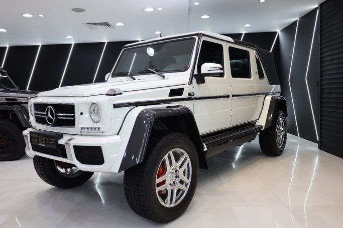 Used Mercedes-Benz Maybach G 650 Landaulet I, 6.0 l, 2018 in Dubai by Sanam Cars, White color. GCC Specs | AUTO.AE