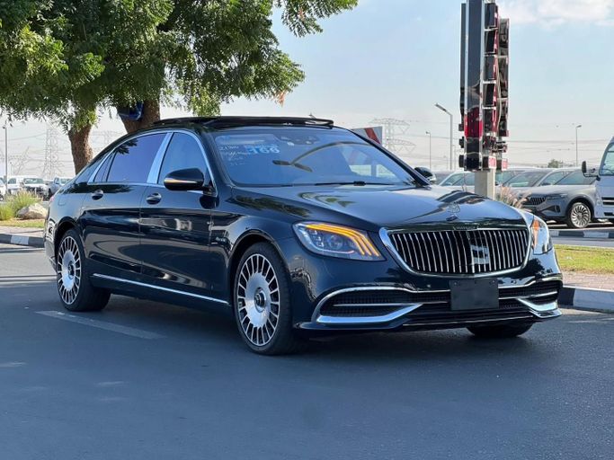 Used Mercedes-Benz Maybach S-Class 560 I (X222) Facelift, 4.0 l, 2018 in Dubai by Saeed Auto, Black color. Japanese Specs | AUTO.AE