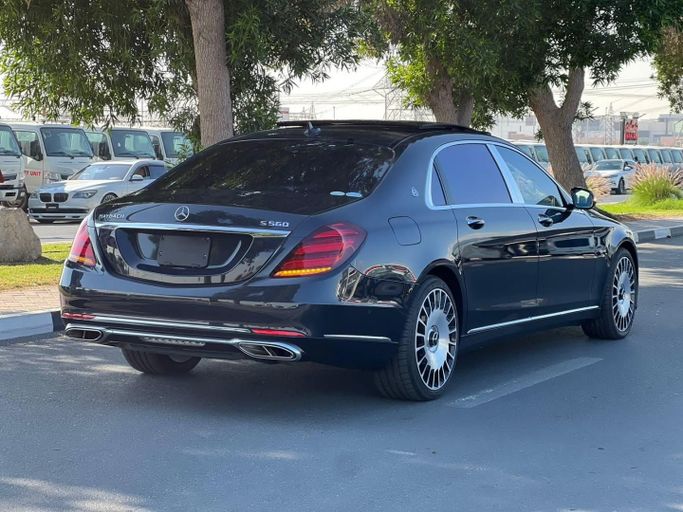 Used Mercedes-Benz Maybach S-Class 560 I (X222) Facelift, 4.0 l, 2018 in Dubai by Saeed Auto, Black color. Japanese Specs | AUTO.AE