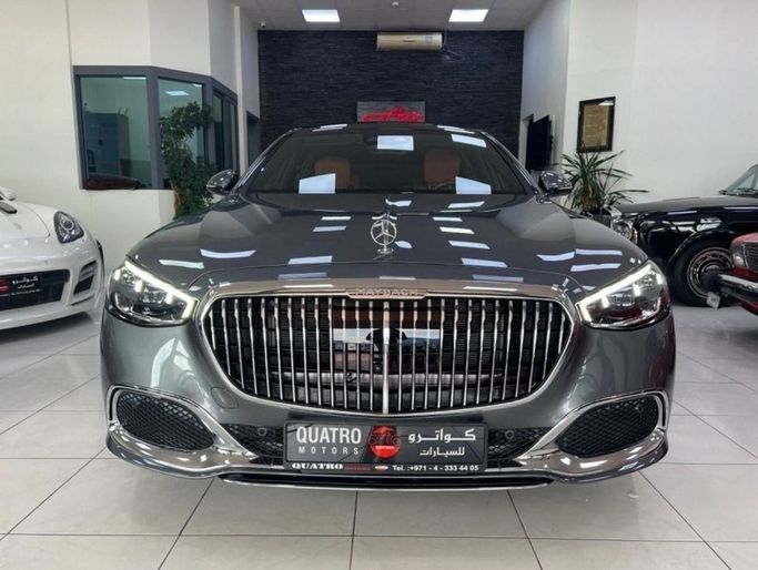 New Mercedes-Benz Maybach S-Class 580 II (Z223), 4.0 l, 2021 in Dubai by Quatro Motors, Grey color.  | AUTO.AE