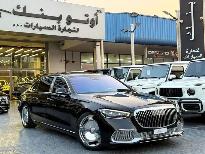 Used Mercedes-Benz Maybach S-Class 580 II (Z223), 4.0 l, 2023 in Dubai by Auto Bank Motors, Black color. Japanese Specs | AUTO.AE