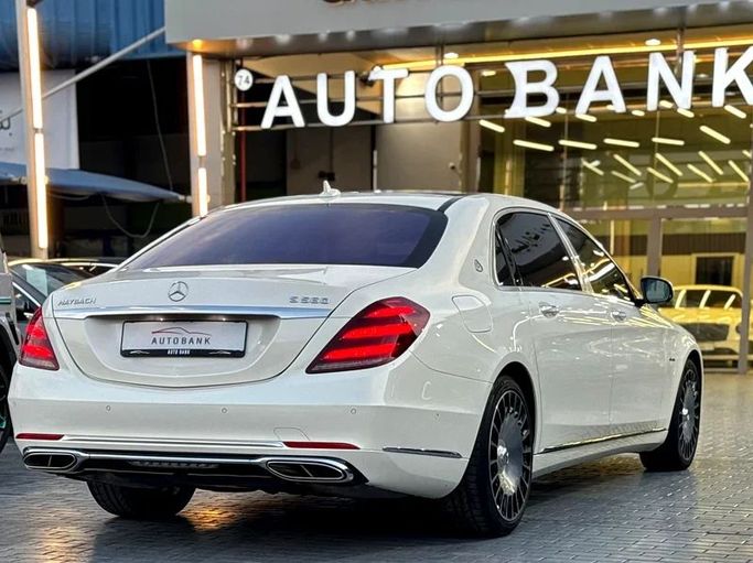 Used Mercedes-Benz Maybach S-Class 560 I (X222) Facelift, 4.0 l, 2018 in Dubai by Auto Bank Motors, White color. European Specs | AUTO.AE