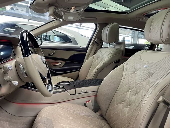 Used Mercedes-Benz Maybach S-Class 600 I (X222), 6.0 l, 2015 in Dubai by Space Motors, White color. GCC Specs | AUTO.AE
