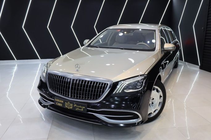 Used Mercedes-Benz Maybach S-Class 650 Pullman I (X222) Facelift, 6.0 l, 2021 in Dubai by Sanam Cars, Black color. GCC Specs | AUTO.AE
