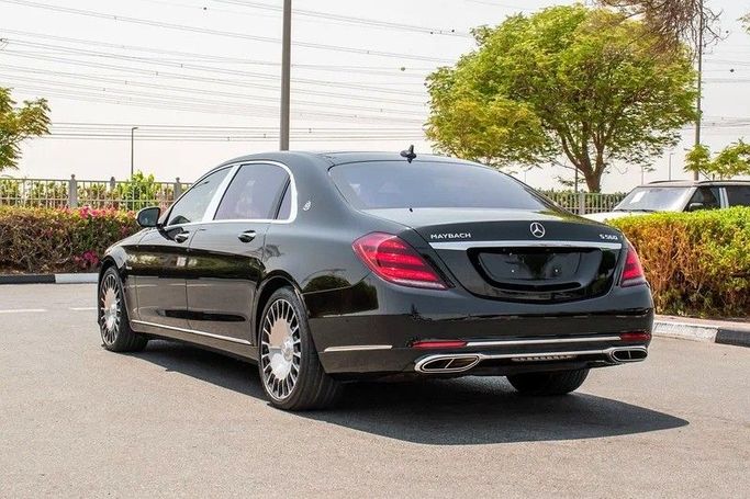Used Mercedes-Benz Maybach S-Class 560 I (X222) Facelift, 4.0 l, 2020 in Dubai by Global Network Motors , Black color. Japanese Specs | AUTO.AE
