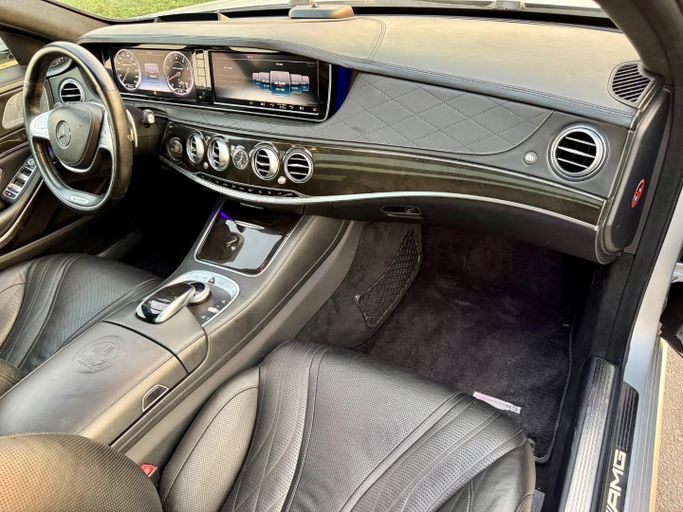 Used Mercedes-Benz S-Class AMG 63 AMG III (W222, C217), 5.5 l, 2015 in Dubai by Saeed Auto, Silver color. Japanese Specs | AUTO.AE