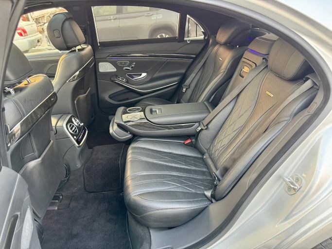 Used Mercedes-Benz S-Class AMG 63 AMG III (W222, C217), 5.5 l, 2015 in Dubai by Saeed Auto, Silver color. Japanese Specs | AUTO.AE