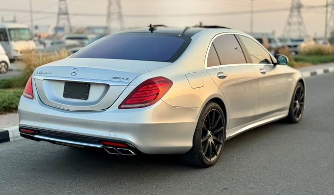 Used Mercedes-Benz S-Class AMG 63 AMG III (W222, C217), 5.5 l, 2015 in Dubai by Saeed Auto, Silver color. Japanese Specs | AUTO.AE
