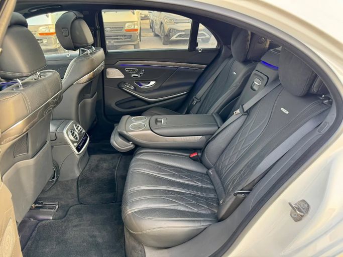 Used Mercedes-Benz S-Class AMG 63 AMG III (W222, C217) Facelift, 4.0 l, 2018 in Dubai by Saeed Auto, White color. Japanese Specs | AUTO.AE
