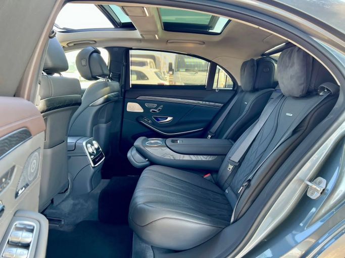 Used Mercedes-Benz S-Class AMG 63 AMG Long III (W222, C217) Facelift, 4.0 l, 2018 in Dubai by Saeed Auto, Grey color. Japanese Specs | AUTO.AE