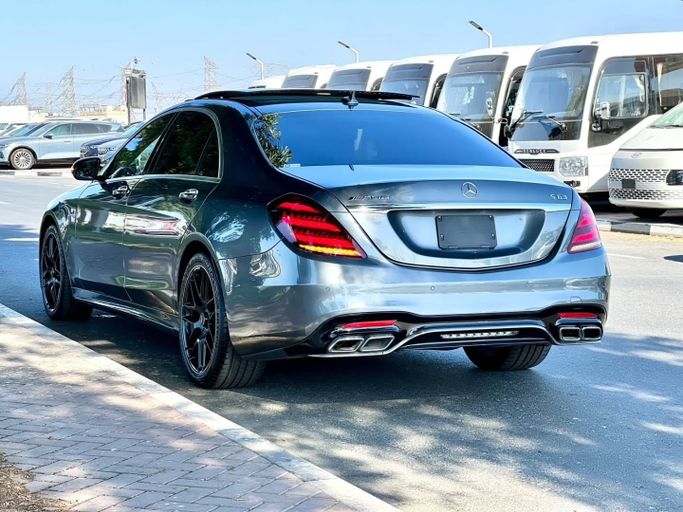 Used Mercedes-Benz S-Class AMG 63 AMG Long III (W222, C217) Facelift, 4.0 l, 2018 in Dubai by Saeed Auto, Grey color. Japanese Specs | AUTO.AE