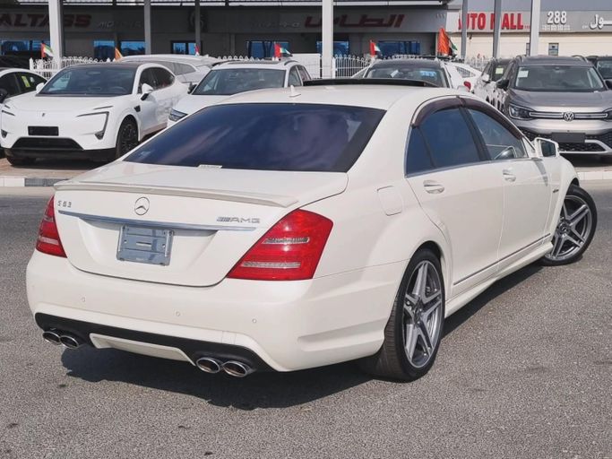 Used Mercedes-Benz S-Class AMG 63 AMG II (W221) Facelift, 6.2 l, 2010 in Dubai by Saeed Auto, White color. Japanese Specs | AUTO.AE