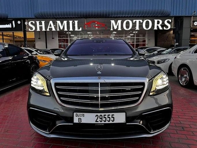 Used Mercedes-Benz S-Class AMG 63 AMG Long III (W222, C217) Facelift, 4.0 l, 2018 in Dubai by Shamil Motors, Black color. Korean Specs | AUTO.AE