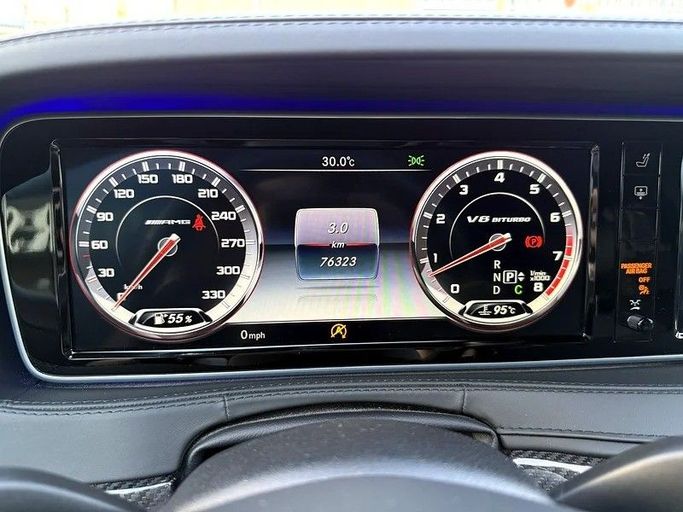 Подержанный Mercedes-Benz S-Class AMG 63 AMG Long III (W222, C217), 5.5 л, 2017 в Дубае от Shamil Motors Белый цвет. Японская | AUTO.AE