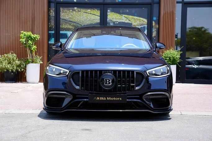 New Mercedes-Benz S-Class AMG 63 e AMG Long IV (W223), 4.0 l, 2025 in Dubai by 8 Ba Motors, Navy Blue color. European Specs | AUTO.AE