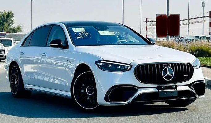 Used Mercedes-Benz S-Class AMG 63 e AMG Long IV (W223), 4.0 l, 2025 in Dubai by Mirza Automobile FZE, White color. Japanese Specs | AUTO.AE