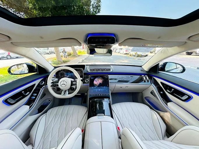 Used Mercedes-Benz S-Class AMG 63 e AMG Long IV (W223), 4.0 l, 2025 in Dubai by Mirza Automobile FZE, White color. Japanese Specs | AUTO.AE