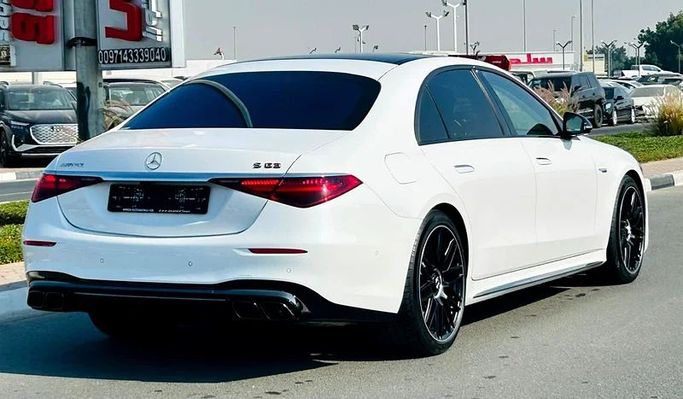 Used Mercedes-Benz S-Class AMG 63 e AMG Long IV (W223), 4.0 l, 2025 in Dubai by Mirza Automobile FZE, White color. Japanese Specs | AUTO.AE