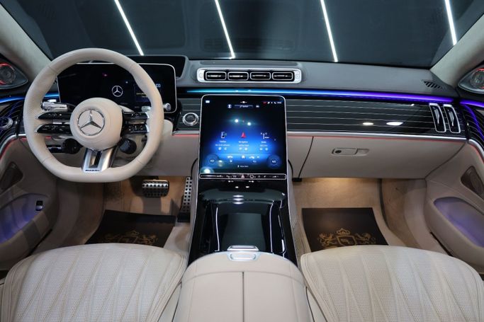 Used Mercedes-Benz S-Class AMG 63 e AMG Long IV (W223), 4.0 l, 2024 in Dubai by Sanam Cars, Black color. GCC Specs | AUTO.AE