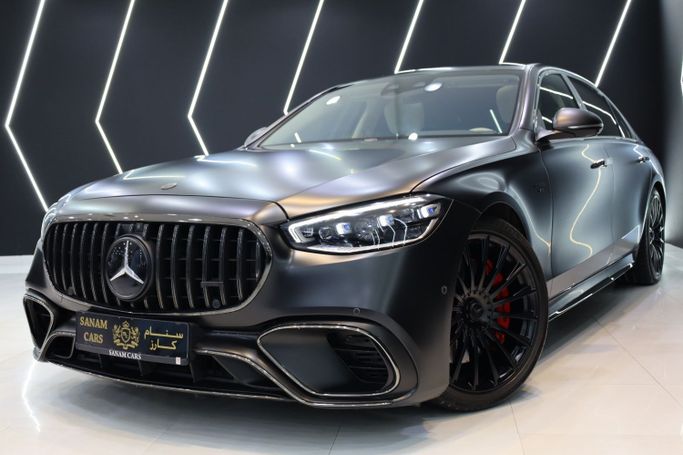 Used Mercedes-Benz S-Class AMG 63 e AMG Long IV (W223), 4.0 l, 2024 in Dubai by Sanam Cars, Black color. GCC Specs | AUTO.AE