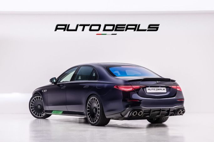 Новый Mercedes-Benz S-Class AMG 63 e AMG Long IV (W223), 4.0 л, 2025 в Дубае от AUTO DEALS Синий цвет. Европейская | AUTO.AE