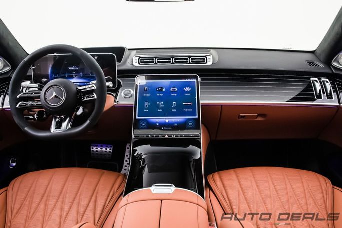 Новый Mercedes-Benz S-Class AMG 63 e AMG Long IV (W223), 4.0 л, 2025 в Дубае от AUTO DEALS Синий цвет. Европейская | AUTO.AE