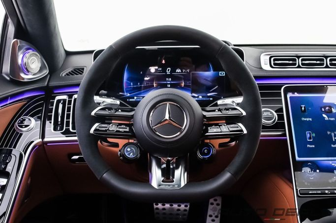 Новый Mercedes-Benz S-Class AMG 63 e AMG Long IV (W223), 4.0 л, 2025 в Дубае от AUTO DEALS Синий цвет. Европейская | AUTO.AE