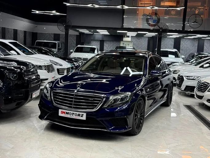 Подержанный Mercedes-Benz S-Class AMG 63 AMG Long III (W222, C217), 5.5 л, 2015 в Дубае от SM MOTORZ Синий цвет. GCC | AUTO.AE