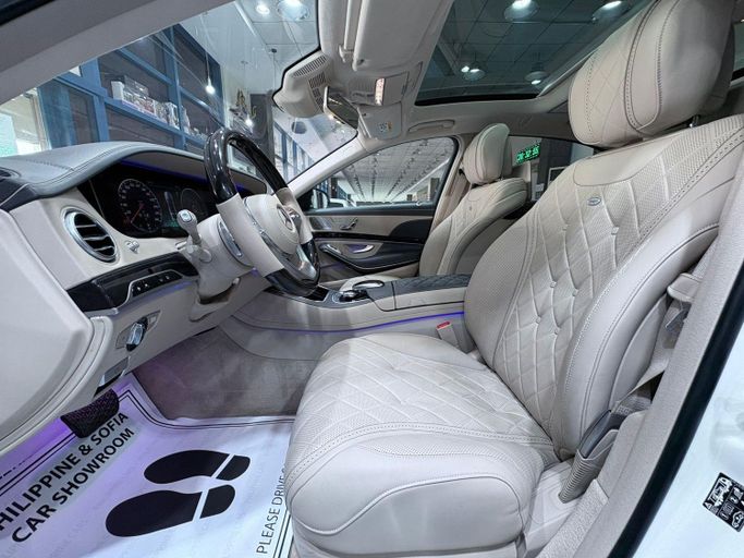 Подержанный Mercedes-Benz S-Class 560 VI (W222, C217) Рестайлинг, 4.0 л, 2018 в Дубае Белый цвет.  | AUTO.AE