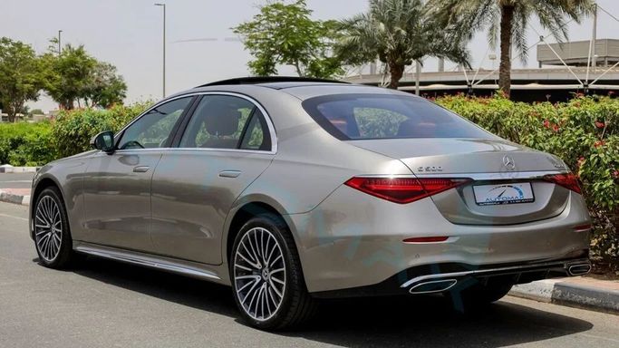 New Mercedes-Benz S-Class 500 Long 4MATIC VII (W223), 3.0 l, 2024 in Dubai by Auto Max Group, Silver color. European Specs | AUTO.AE