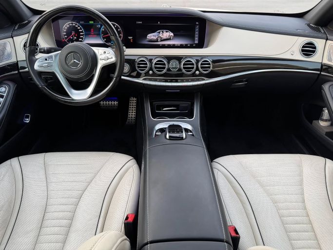 Подержанный Mercedes-Benz S-Class 450 VI (W222, C217) Рестайлинг, 3.0 л, 2018 в Дубае от Saeed Auto Белый цвет. Японская | AUTO.AE