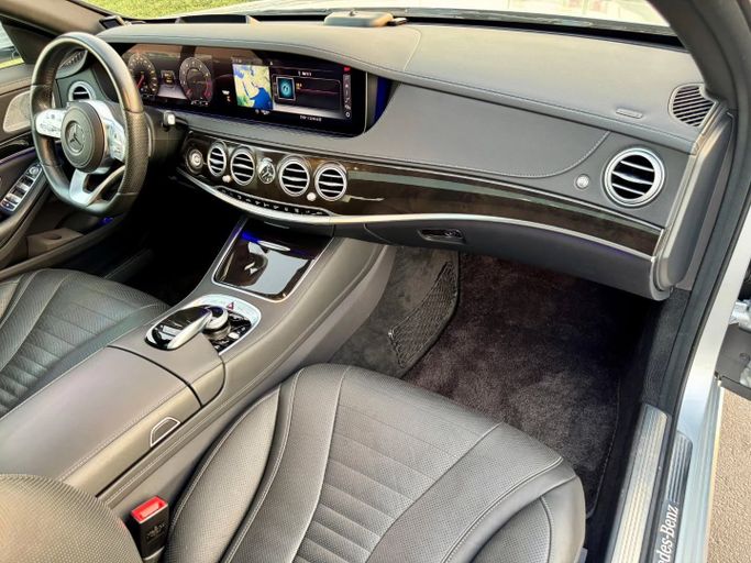 Used Mercedes-Benz S-Class 450 VI (W222, C217) Facelift, 3.0 l, 2020 in Dubai by Saeed Auto, Silver color. Japanese Specs | AUTO.AE