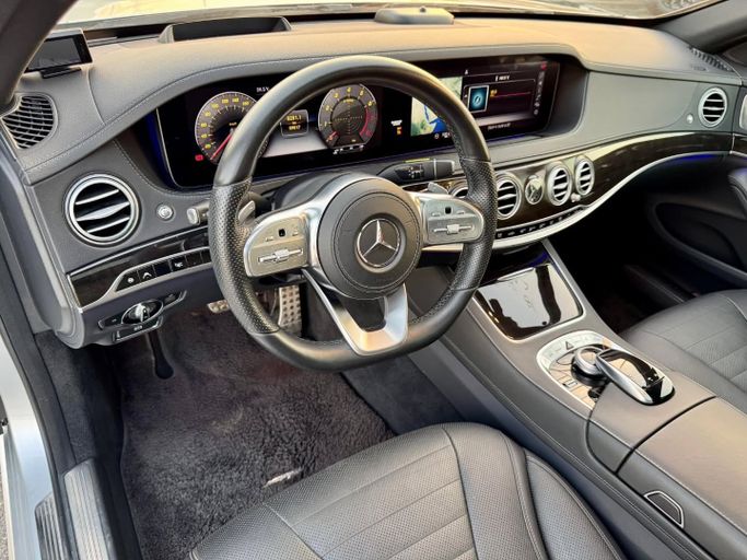 Used Mercedes-Benz S-Class 450 VI (W222, C217) Facelift, 3.0 l, 2020 in Dubai by Saeed Auto, Silver color. Japanese Specs | AUTO.AE