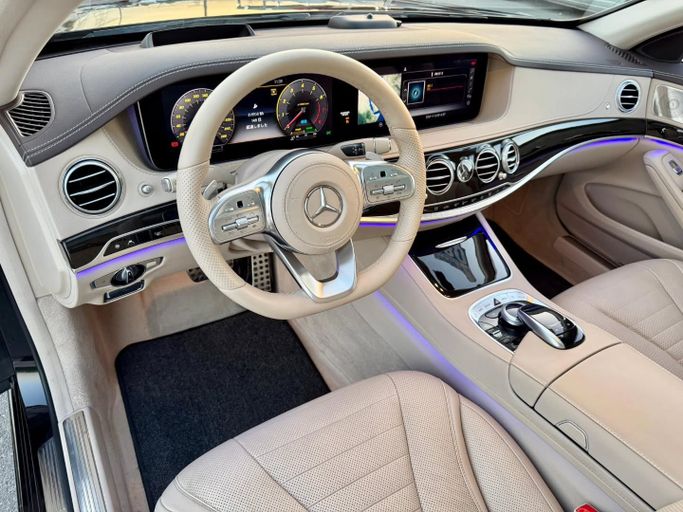 Used Mercedes-Benz S-Class 450 VI (W222, C217) Facelift, 3.0 l, 2020 in Dubai by Saeed Auto, Black color. Japanese Specs | AUTO.AE