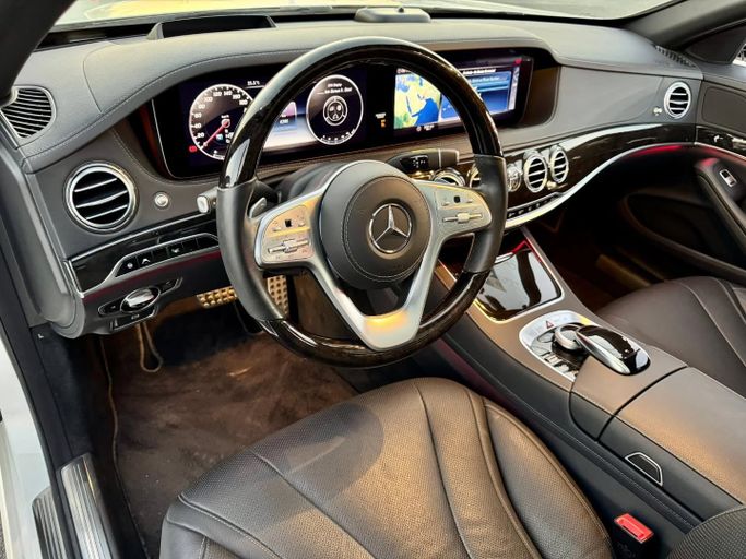 Used Mercedes-Benz S-Class 450 VI (W222, C217) Facelift, 3.0 l, 2019 in Dubai by Saeed Auto, White color. Japanese Specs | AUTO.AE