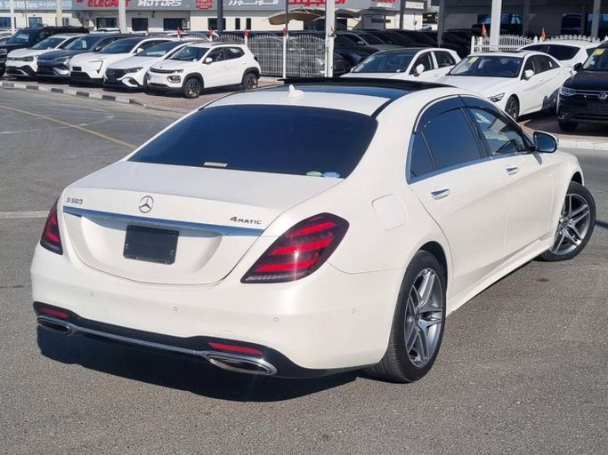 Used Mercedes-Benz S-Class 560 VI (W222, C217) Facelift, 4.0 l, 2018 in Dubai by Saeed Auto, White color. Japanese Specs | AUTO.AE