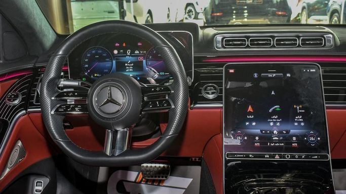 Подержанный Mercedes-Benz S-Class 500 4MATIC VII (W223), 3.0 л, 2022 в Дубае от Najem Motors Белый цвет. Европейская | AUTO.AE