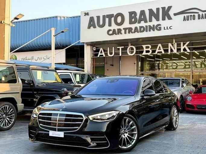 Used Mercedes-Benz S-Class 500 4MATIC VII (W223), 3.0 l, 2022 in Dubai by Auto Bank Motors, Black color. Japanese Specs | AUTO.AE