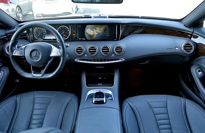 Used Mercedes-Benz S-Class 550 VI (W222, C217), 4.7 l, 2016 in Dubai by Prestige motors, Light Blue color. Japanese Specs | AUTO.AE
