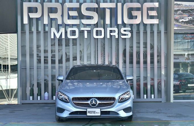 Used Mercedes-Benz S-Class 550 VI (W222, C217), 4.7 l, 2016 in Dubai by Prestige motors, Light Blue color. Japanese Specs | AUTO.AE