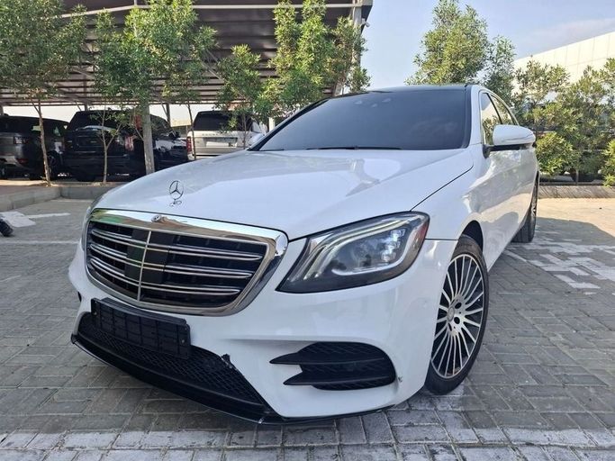 Подержанный Mercedes-Benz S-Class 400 Long VI (W222, C217), 3.0 л, 2015 в Дубае от Barkat Alrahmen Motors Белый цвет. Корейская | AUTO.AE