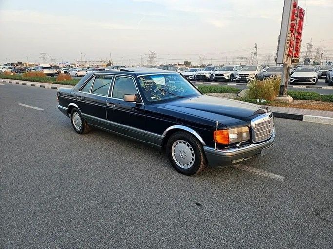 Used Mercedes-Benz S-Class 500 II (W126) Facelift, 5.0 l, 1986 in Dubai by Irfan Motors, Blue color. Japanese Specs | AUTO.AE