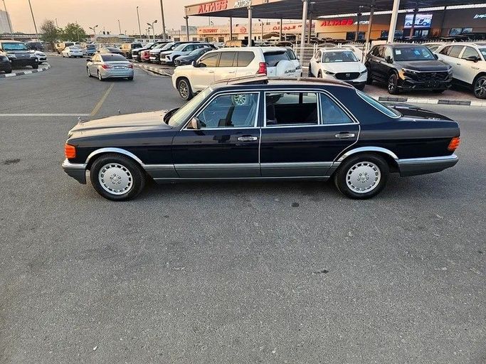 Used Mercedes-Benz S-Class 500 II (W126) Facelift, 5.0 l, 1986 in Dubai by Irfan Motors, Blue color. Japanese Specs | AUTO.AE