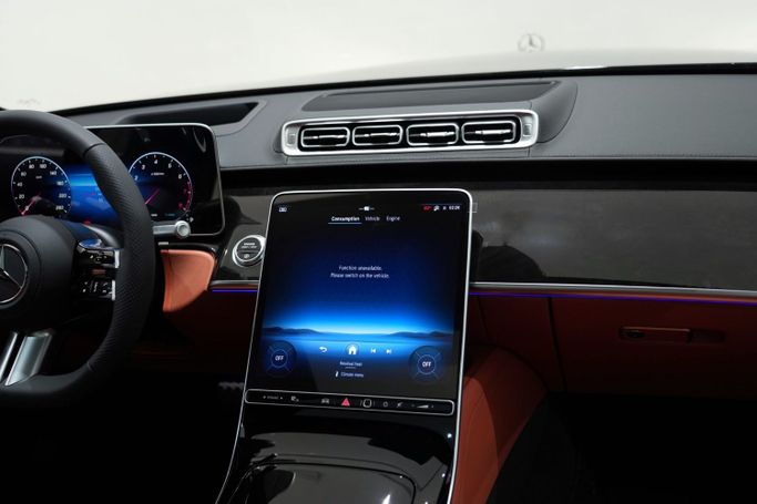 New Mercedes-Benz S-Class 500 4MATIC VII (W223), 3.0 l, 2025 in Dubai by Oscar Motors, Black color. GCC Specs | AUTO.AE