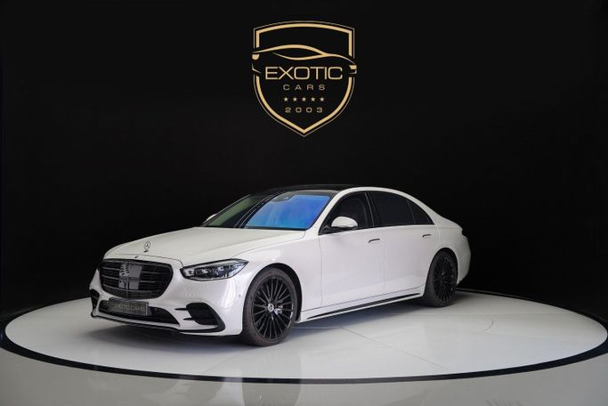 Used Mercedes-Benz S-Class 580 4MATIC VII (W223), 4.0 l, 2022 in Dubai by Exotic Cars, White color. GCC Specs | AUTO.AE